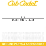Mtd 781-04019-4044 Top Hopper For 781-04019-0721. Fixed Price $65.77.