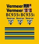 Vermeer BC935I Chipper Decal Kit. Fixed Price $56.52.