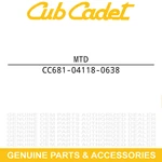 Mtd 681-04118-0638 Chipper Shredder Chute Troy-bilt CS4265 CS4325 CS45M3 CS45M4. Fixed Price $129.34.