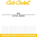 Mtd 753-06959 Switch Lever For Remington Mulchinator RM1300. Fixed Price $9.95.