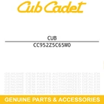 Cub Cadet 952Z5C65M0 Engine-complete. Fixed Price $425.05.