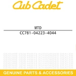 Mtd 781-04223-4044 Upper Flail Housing For Craftsman CS060. Fixed Price $176.28.