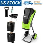 Workpro 15A Electric Wood Chipper Corded Leaf Mulcher 4300RPM Shredders. Fixed Price $189.99.