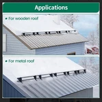 Benfar 5FT Snow Guards For Metal Wood Roof Complete Set New (sealed Box). Fixed Price $89.99.