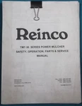 Reinco TM7-30 Series Mulcher Operation Parts Service Repair Workshop Manual. Fixed Price $29.99.