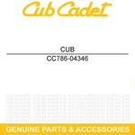 Cub Cadet 786-04346 Reverse Idler Bracket VT100 Vertical Tine Tiller 75 45. Fixed Price $14.95.