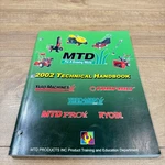 Mtd Oem Technical Service Handbook Manual / Troybilt Ryobi Yardman 2002. Fixed Price $15.00.