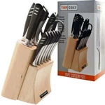Top Chef 15 Piece Knife Set Stainless Steel Cutlery With Wood Block TC-12 New. Fixed Price $109.99.