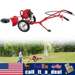 Garden Lawn Mower Trimmer Gasoline Brush Cutter Hand Push Type Grass Tool. Fixed Price $249.97.