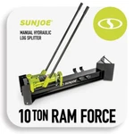Sun Joe LJ10M Hydraulic Log Splitter 10-TON Horizontal 2 Speed Manual Pump. Fixed Price $326.61.