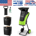 Workpro 15A Corded Leaf Mulcher Portable Garden Shredder With Collection Bag. Fixed Price $189.99.