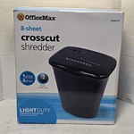 Officemax 8-SHEET Crosscut Paper Shredder And Credit Card Nib. Fixed Price $37.59.