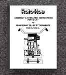 Operator & Service Parts Manual Fits Roto-hoe Rear Mount Tiller 990-5 910-3. Fixed Price $19.97.