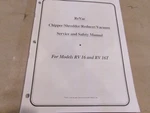 Little Wonder Revac Chipper/shredder/reducer/vaccum Service And Safety Manual. Fixed Price $50.00.