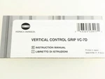 Instructions Konica Minolta Vertical Grip VC-7D Owners Manual. Fixed Price $13.03.