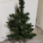 Vintage Green Bottle Brush Tree. Heavy Wire Wood And Aluminum Base. 3FT High. Fixed Price $200.00.