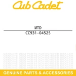 Mtd 931-04525 Shroud Engine Tec 731-04525 Cub Cadet Troy-bilt. Fixed Price $50.95.