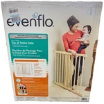 Evenflo Top Of Stairs Baby Gate Walk Thru 48X32 Wood Hardware Mount Safety. Fixed Price $38.25.