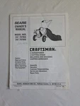 Sears Craftsman Mulching And Bagging Chipper Owner's Manual 247.797854 247.79855. Fixed Price $17.99.