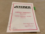 Steiner Chipper/shredder Model CS312 Blower CS313 Manual. Fixed Price $13.99.