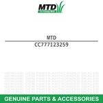 Mtd 777I23259 Choke Label Troy-bilt Frt Crt 450 400 340 27T 40M 57M. Fixed Price $9.95.
