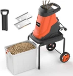 Maxlander 15-AMP Electric Wood Chipper Shredder With 50L Collection Bin, 1.8-INC. Fixed Price $162.83.