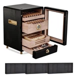 Electronic Cigar Cooler Humidor Stable Humidity Cedar Wood Shelf. Fixed Price $115.61.
