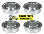 (4) New Repl Wheel Flange Bearings Mtd 741-0262 741-0484 941-0484 1-1/8" X 1/2". Fixed Price $11.95.