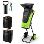Workpro Electric Wood Chipper Shredder 15-AMP Corded Leaf Mulcher W/45L Capacity. Fixed Price $189.99.