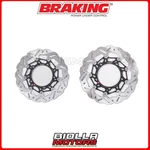 Front Brake Disc Kit Braking Suzuki Gsf Bandit Abs 1250 2014 - Wave Flo. Fixed Price $472.46.