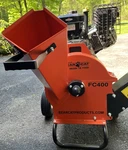 Bear Cat FC400 Gasoline Wood Chipper, Wheeled, Orange/black. Fixed Price $2200.00.