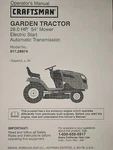 Sears Craftsman PGT9000 28.0 Hp Hydro 54 Garden Tractor 917.289740 Owners Manual. Fixed Price $55.19.