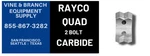 10 X Rayco Double Ended Carbide Tool FM120-6R. Fixed Price $745.00.