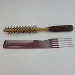 Vntg Cricket Hairbrush RP-10 Medium Round Wood Fiberglass Styling Nos. Fixed Price $15.55.