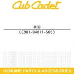 Mtd 981-04011-5083 Shredder Hopper Liberty For 681-04011-5083. Fixed Price $295.52.