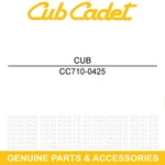 Cub Cadet 710-0425 Screw #10 24 .62 Gt Gse Gsx Sz XT3 Tank 48 54 60. Fixed Price $10.95.