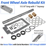 For Troy Bilt Horse Tillers Wheel Axle Rebuild Kit 1" Key Shaft Complete GW-1878. Fixed Price $159.99.