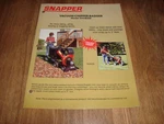Snapper Vacuum Chipper Bagger SVCB258 Information Single Sheet SNVCS494. Fixed Price $6.99.