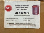 STI-13220FR Universal Stopper Surface Mt W/ Horn Red Fire Label (new In Box). Fixed Price $71.95.