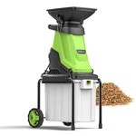 Heavy-duty Electric Wood Chipper Shredder 120V 15AMP Corded Leaf Mulcher 50L Bin. Fixed Price $195.99.