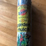 Warp's Black Plastic No Hoe Garden Mulch 1/2 Mil 3 Ft. X 100. Fixed Price $37.00.