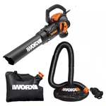 Worx - 12 Amp Trivac 70 Mph 600 Cfm Corded Blower, Mulcher, And Vaccum Black. Fixed Price $119.99.