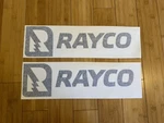 Rayco Vinyl Decal 24 Sticker (set Of 2) Black Wood Chipper Equipment Loader. Fixed Price $36.95.