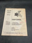 Craftsman Chipper Shredder Manual Model # 247.797851. Fixed Price $9.99.