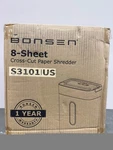 Bonsen 10-SHEET Cross Cut Paper Shredder For Home Office, P-4, Portable Handle,. Fixed Price $40.79.