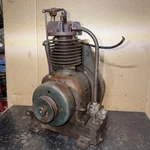Antique Fh Briggs & Stratton Aircooled Gas Engine Project Stuck Kick Start. Fixed Price $190.00.