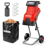 Ework 15-AMP Electric Wood Chipper Shredder, 15:1 High Reduction Ratio With 4.... Fixed Price $193.44.