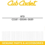 Mtd 681-0004A-0689 Flail Housing Assembly Outer Craftsman CS498 CS495 CS485. Fixed Price $193.14.