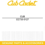 Cub Cadet 735-0127 Rubber Washer 60 Tiller Self RTS50 Propelled Es Drive. Fixed Price $11.95.