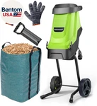 Electric Wood Chipper & Mulcher 15A Powerful Garden For Branches, Stic. Fixed Price $143.30.